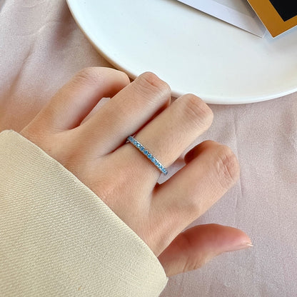 [AuraEcho]Delicate Sparkling Round Cut Daily Ring