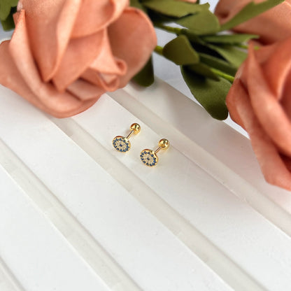 [AuraEcho]Devil's Eye Ear Bone Nail Earrings