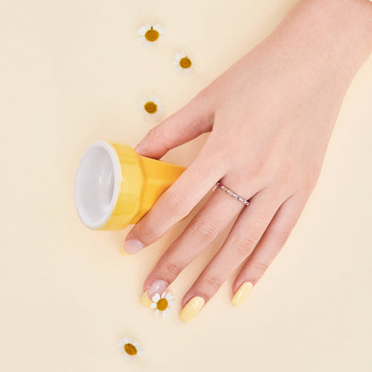 [AuraEcho]Charming Colorful Round Cut Daily Ring