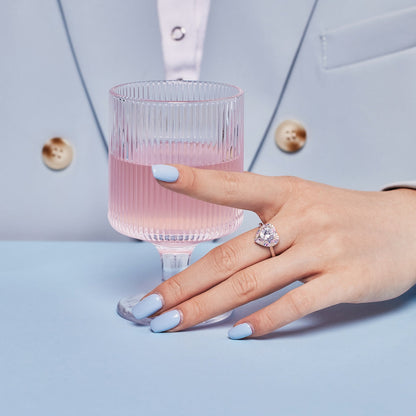 [AuraEcho]Delicate Ebullient Heart Shape Wedding Ring