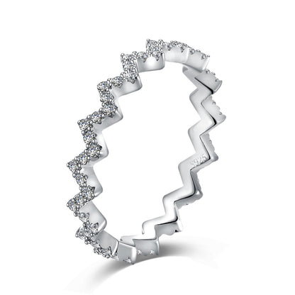 [AuraEcho]Delicate Enchanting Wave Shape Daily Ring