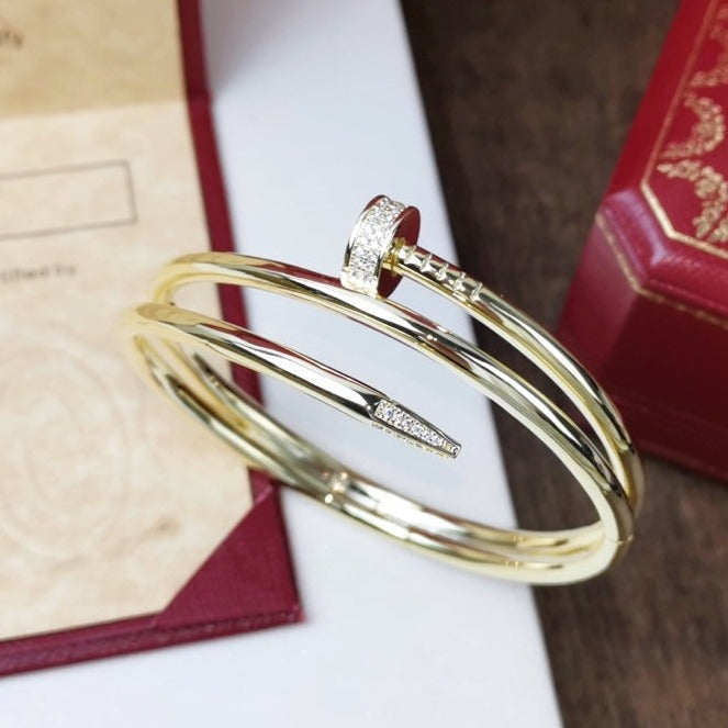 [AuraEcho]JUSTE BRACELET 3.5MM DOUBLE ROW DIAMOND