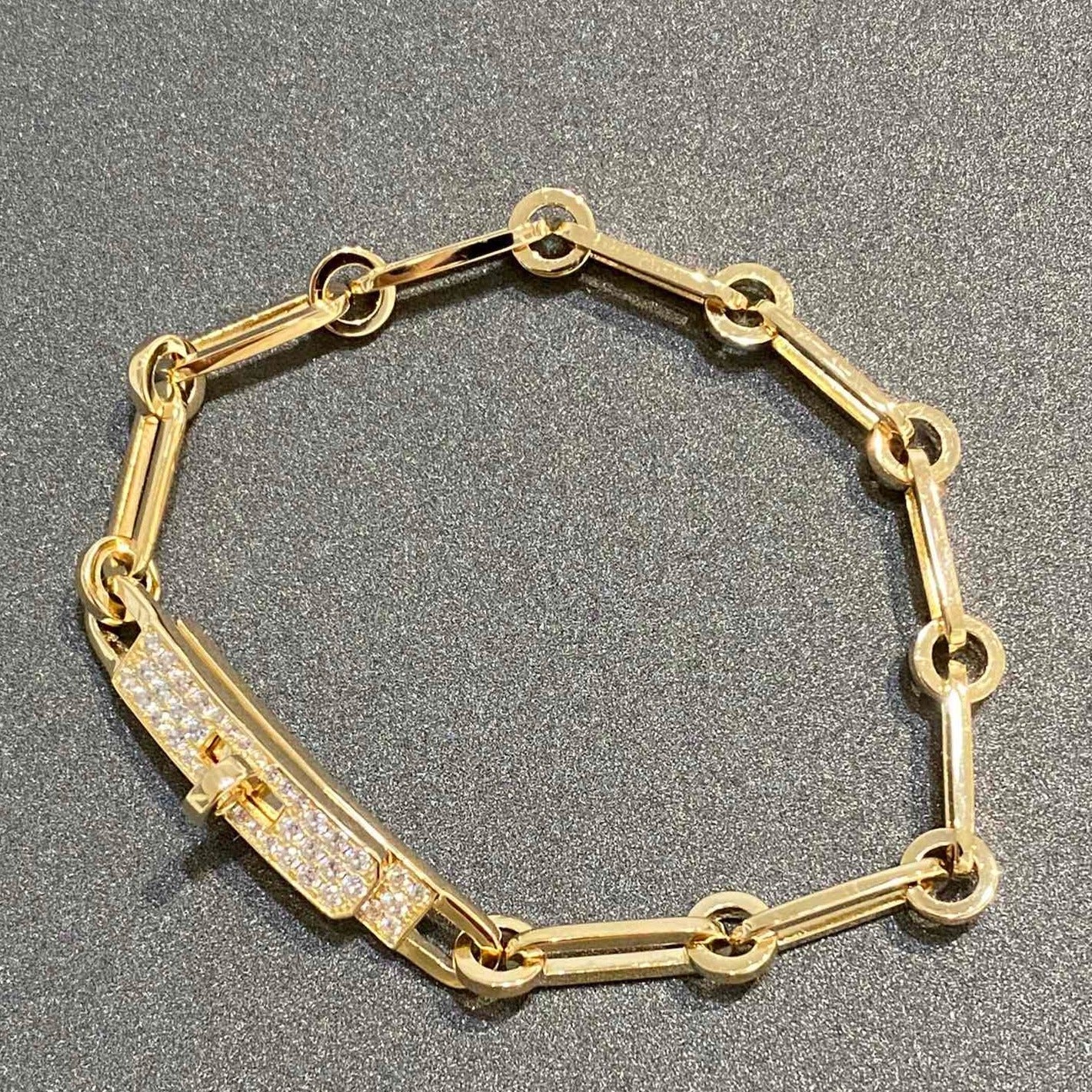 [AuraEcho]CHAINE BRACELET SMALL MODEL DIAMOND