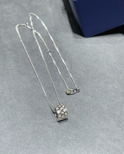 [AuraEcho]BEE LOVE DIAMOND PAVED 3 ROW NECKLACE