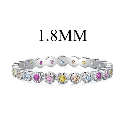 [AuraEcho]Unique Scintillating Round Cut Daily Ring