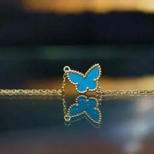 [AuraEcho]BUTTERFLY TURQUOISE BUTTERFLY BRACELET